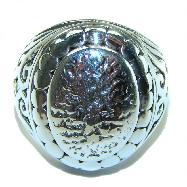 Natural Beauty Italy Made Silver Sterling Silver ring s. 8