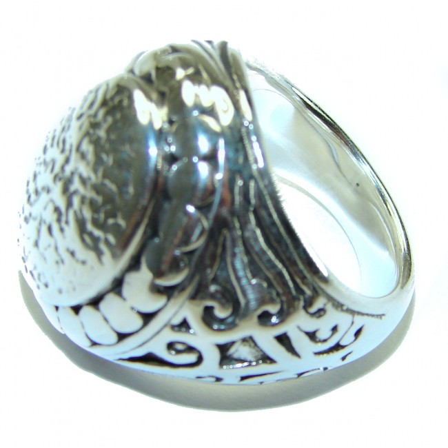 Natural Beauty Italy Made Silver Sterling Silver ring s. 8