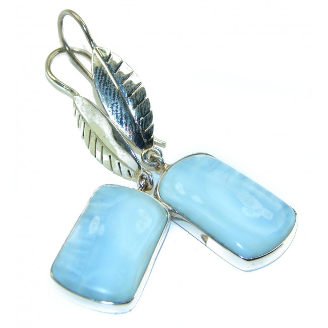 Angel Blue Angelite .925 Sterling Silver handcrafted earrings