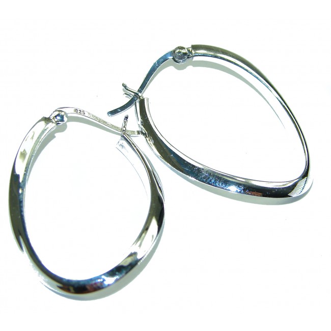 Italy made .925 Sterling Silver handmade Earrings