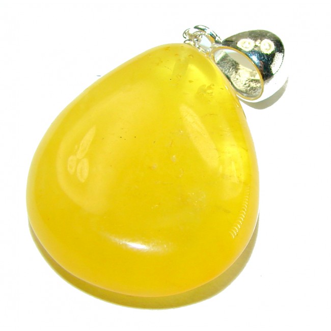 Butterscotch Baltic Amber .925 Sterling Silver handmade Pendant