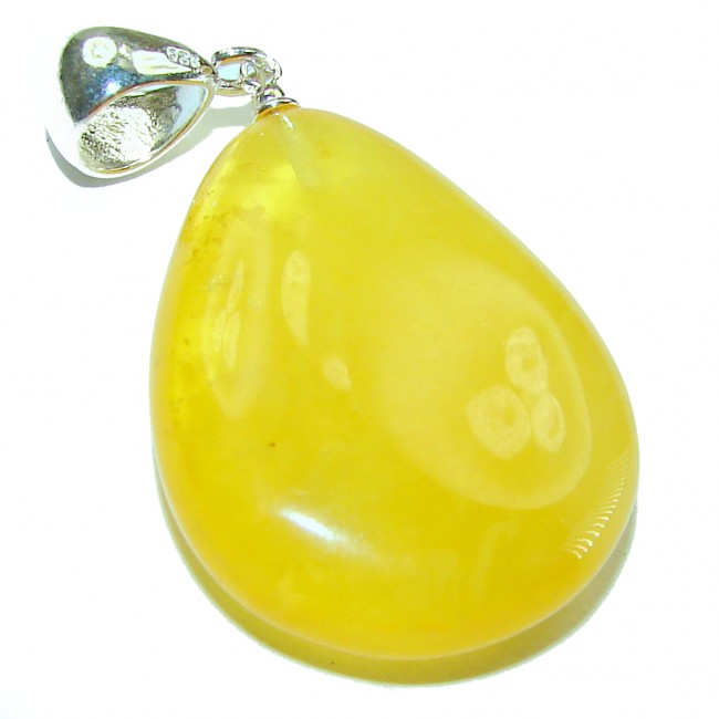 Butterscotch Baltic Amber .925 Sterling Silver handmade Pendant