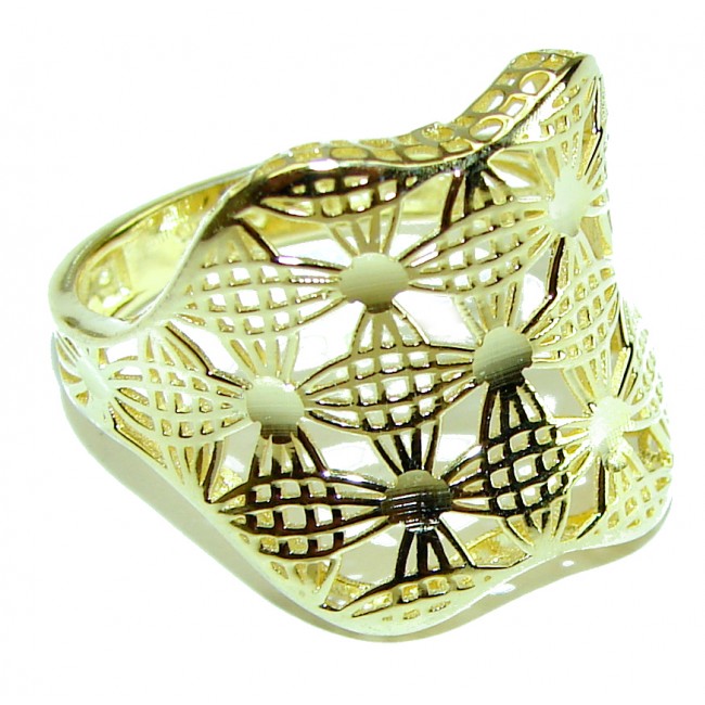 Golden Power 14K Gold over .925 Sterling Silver Ring Size 8