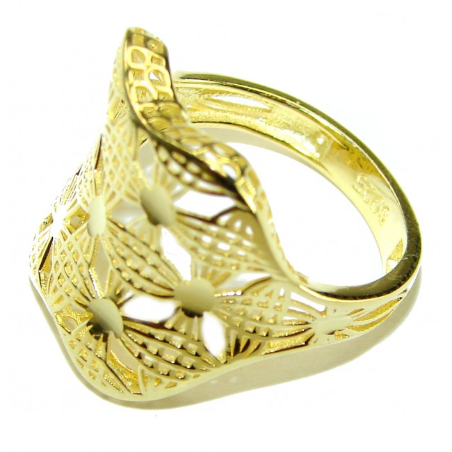 Golden Power 14K Gold over .925 Sterling Silver Ring Size 8