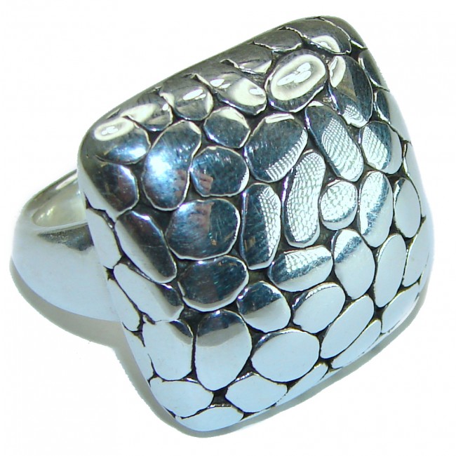 Natural Beauty Italy Made Silver Sterling Silver ring s. 9