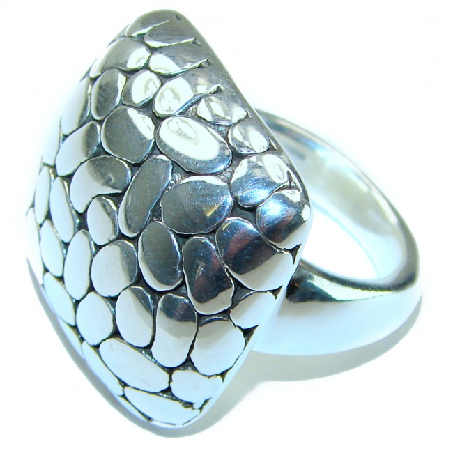 Natural Beauty Italy Made Silver Sterling Silver ring s. 9