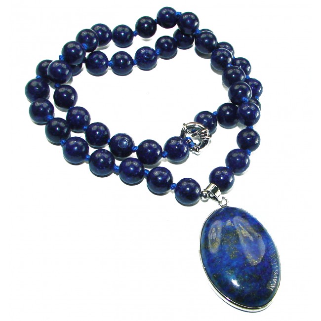 Stone of Venus Sodalite Sterling Silver handcrafted necklace