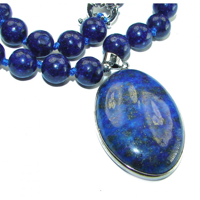 Stone of Venus Sodalite Sterling Silver handcrafted necklace