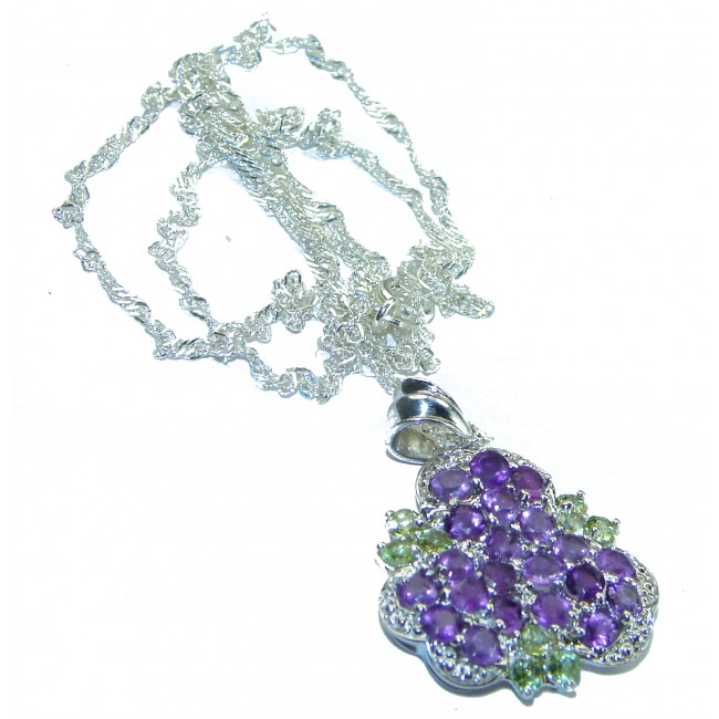 Lavish Lavender authentic Amethyst .925 Sterling Silver handcrafted necklace