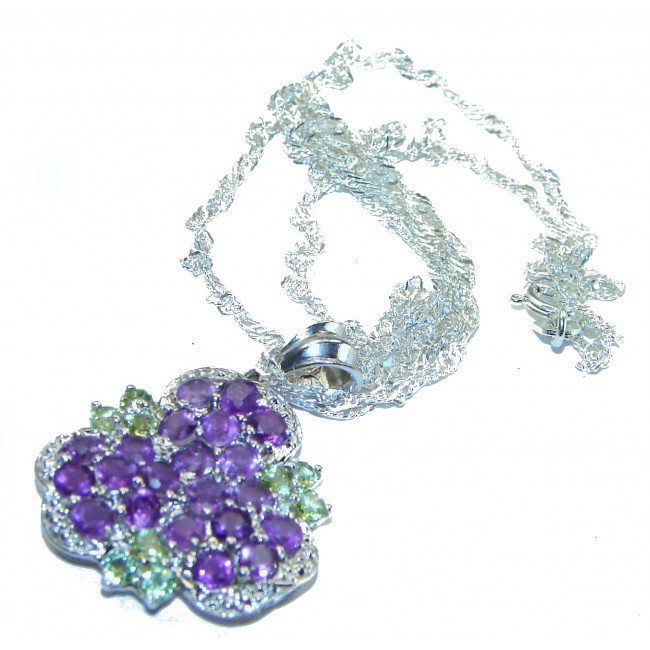 Lavish Lavender authentic Amethyst .925 Sterling Silver handcrafted necklace