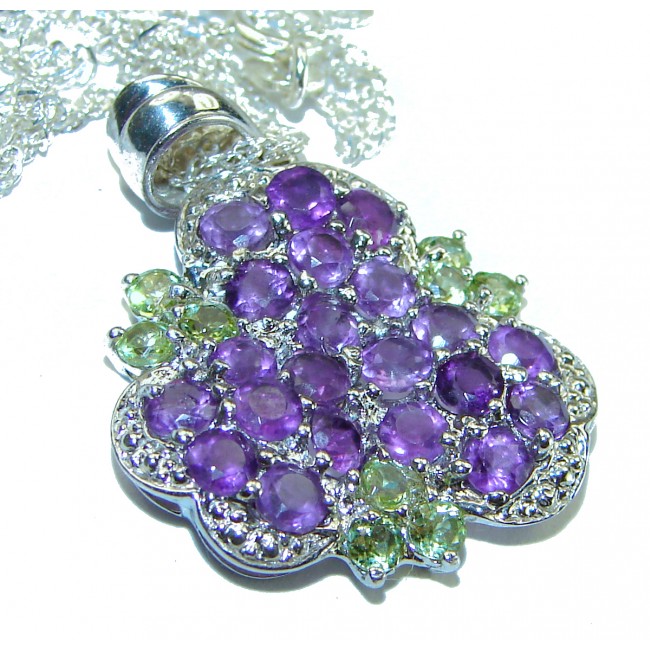 Lavish Lavender authentic Amethyst .925 Sterling Silver handcrafted necklace