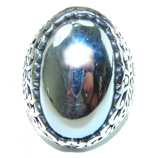 Large Bali made .925 Sterling Silver ring size 7