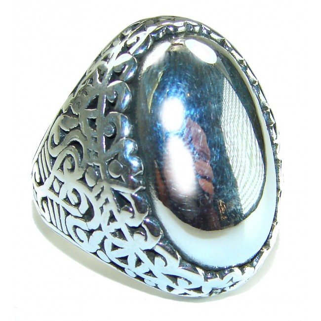 Large Bali made .925 Sterling Silver ring size 7