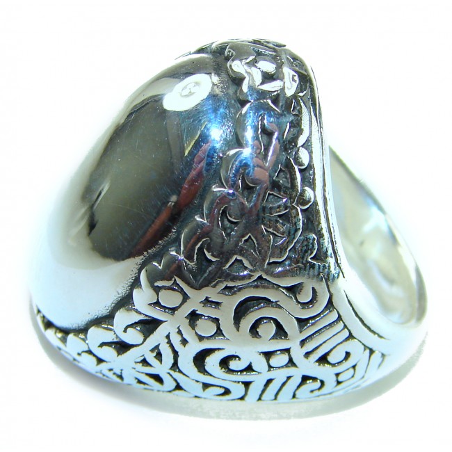 Large Bali made .925 Sterling Silver ring size 7