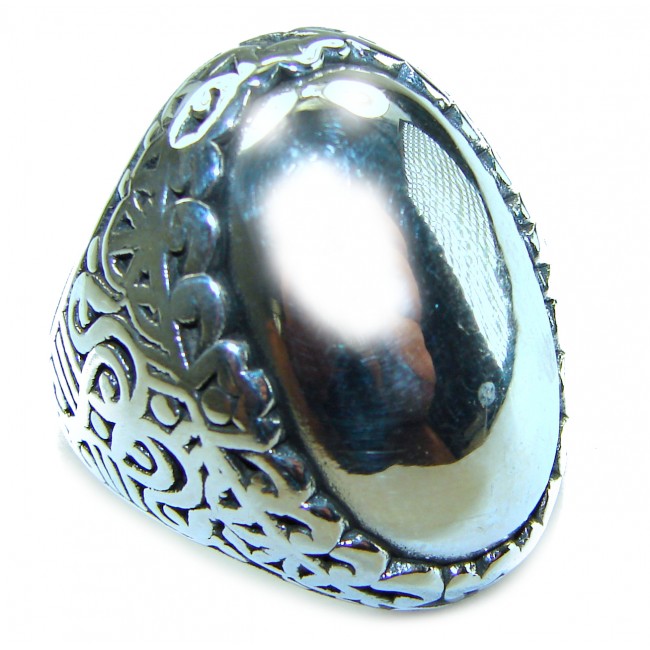 Large Bali made .925 Sterling Silver ring size 7