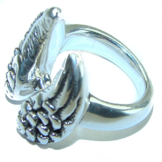 Angel's Wings Bali made .925 Sterling Silver handcrafted Ring s. 7