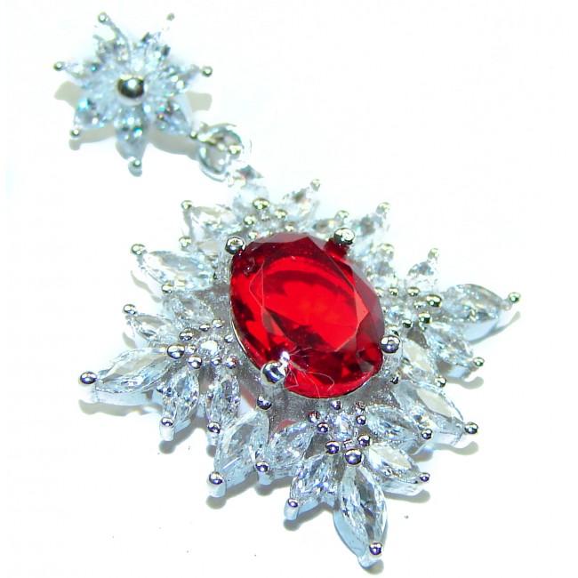 Excellent quality 3.6 Ruby .925 Sterling Silver handmade Pendant