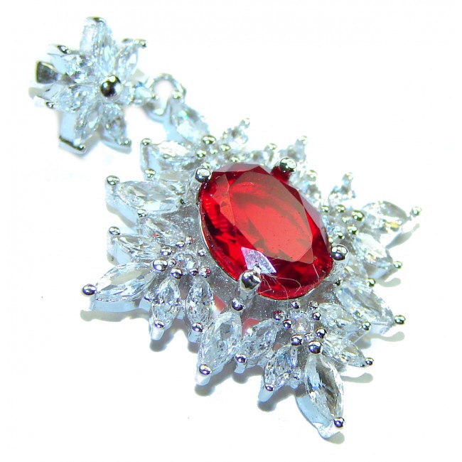 Excellent quality 3.6 Ruby .925 Sterling Silver handmade Pendant