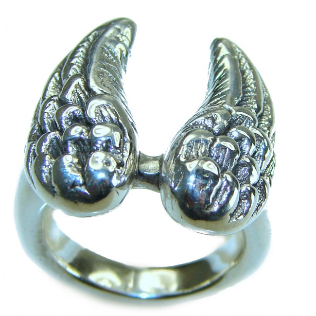 Angel's Wings Bali made .925 Sterling Silver handcrafted Ring s. 7