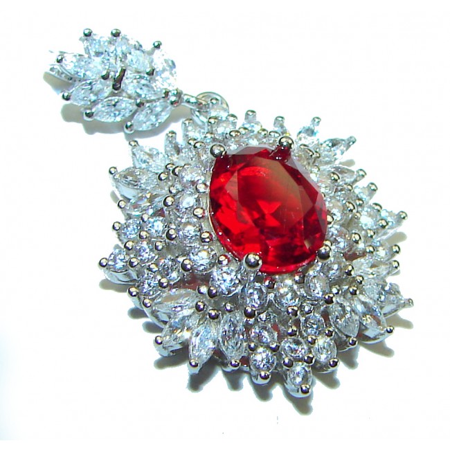 Excellent quality 3.6 Ruby .925 Sterling Silver handmade Pendant