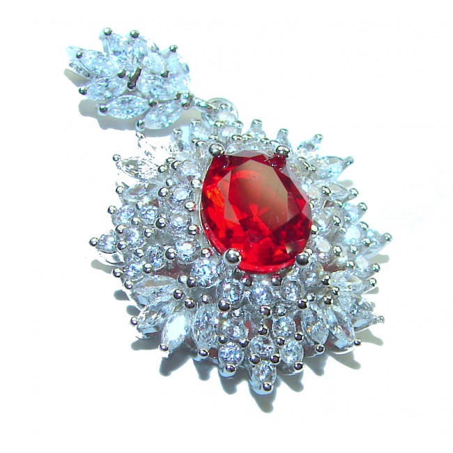 Excellent quality 3.6 Ruby .925 Sterling Silver handmade Pendant