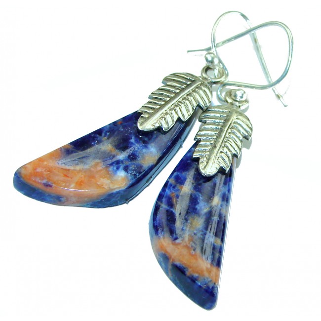 Fantastic Blue Sodalite .925 Sterling Silver earrings