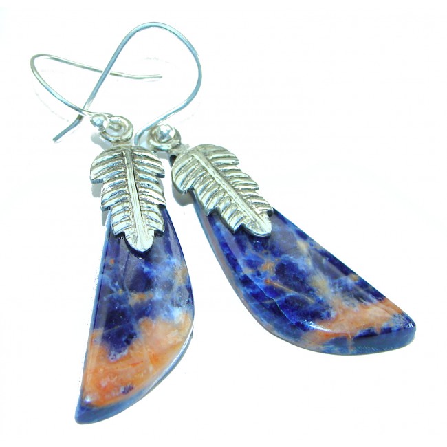 Fantastic Blue Sodalite .925 Sterling Silver earrings