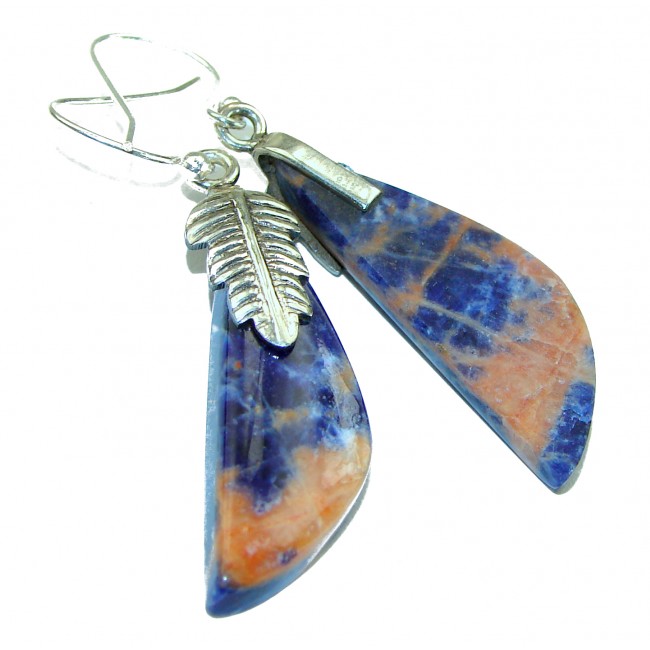 Fantastic Blue Sodalite .925 Sterling Silver earrings