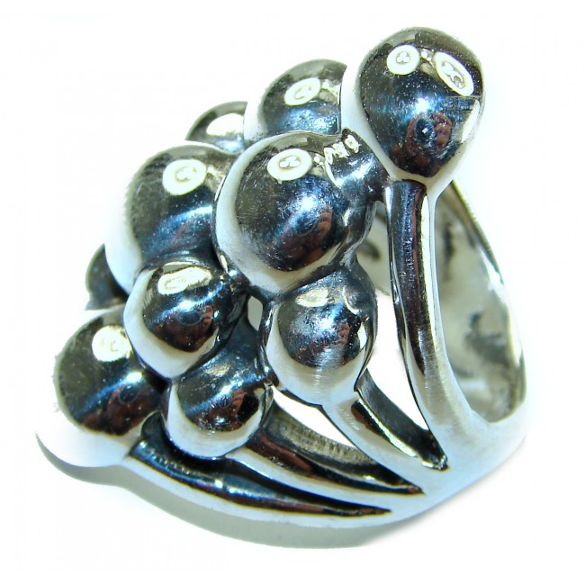 Natural Beauty Italy Made Silver Sterling Silver ring s. 7 1/4