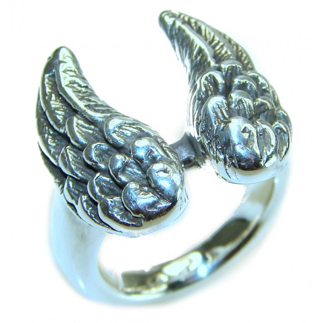 Angel's Wings Bali made .925 Sterling Silver handcrafted Ring s. 7