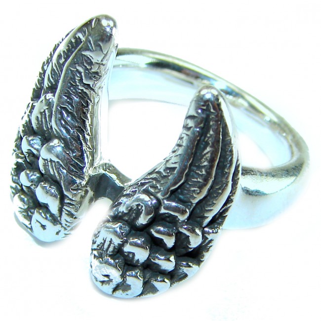 Angel's Wings Bali made .925 Sterling Silver handcrafted Ring s. 7