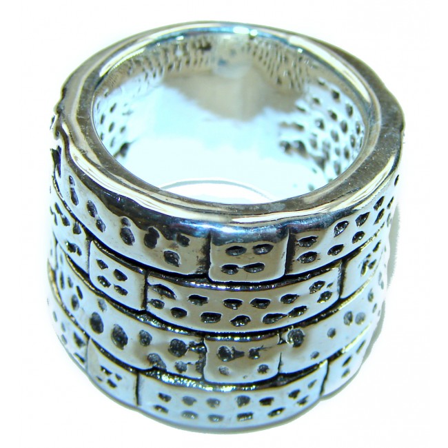 Natural Beauty Bali Made Silver Sterling Silver ring s. 6 3/4