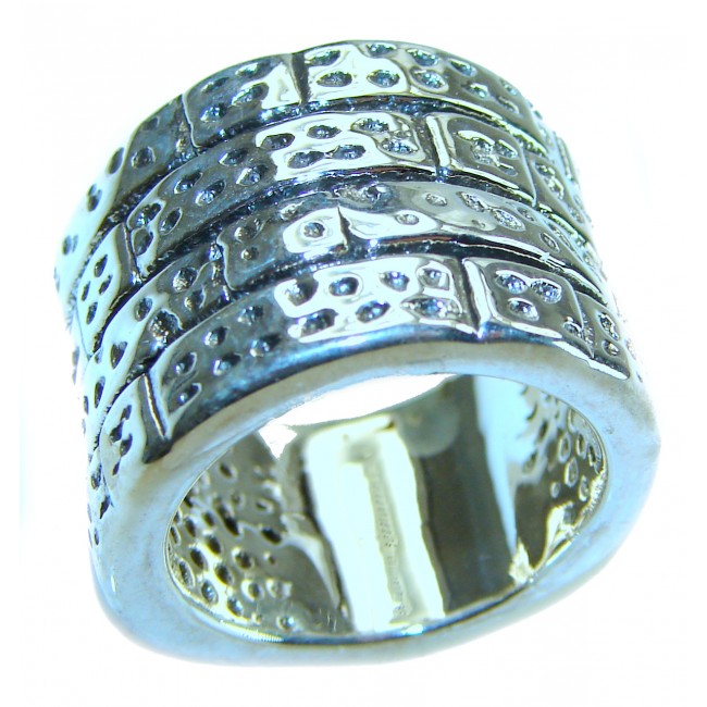 Natural Beauty Bali Made Silver Sterling Silver ring s. 6 3/4