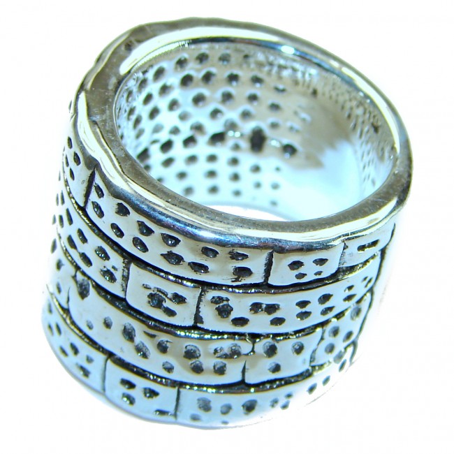 Natural Beauty Bali Made Silver Sterling Silver ring s. 6 3/4