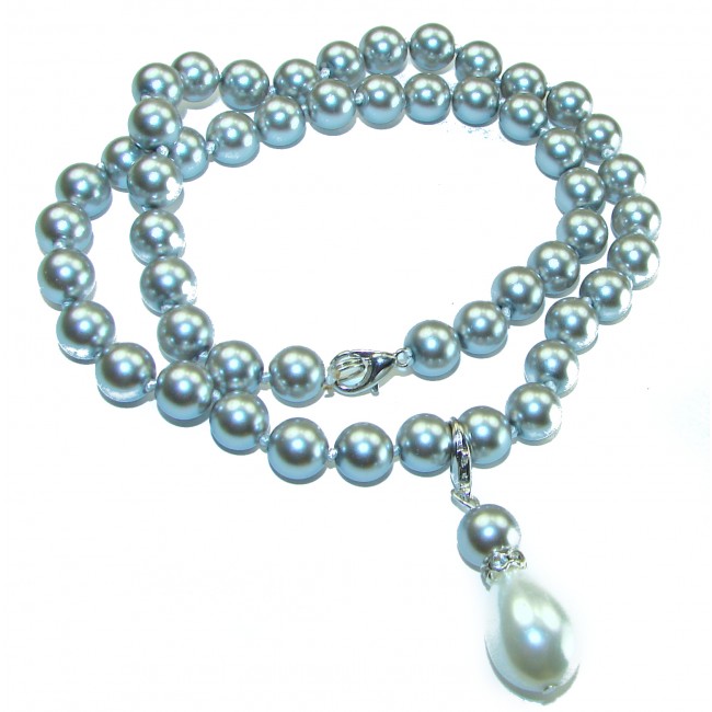 Baroque style Beauty freshewater Pearls .925 Sterling Silver handcrafted Necklace