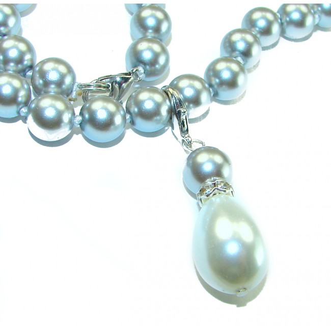 Baroque style Beauty freshewater Pearls .925 Sterling Silver handcrafted Necklace