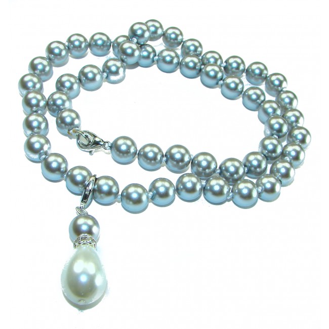 Baroque style Beauty freshewater Pearls .925 Sterling Silver handcrafted Necklace