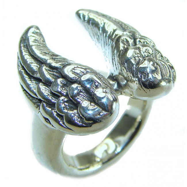 Angel's Wings Bali made .925 Sterling Silver handcrafted Ring s. 5 1/4