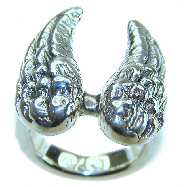 Angel's Wings Bali made .925 Sterling Silver handcrafted Ring s. 5 1/4