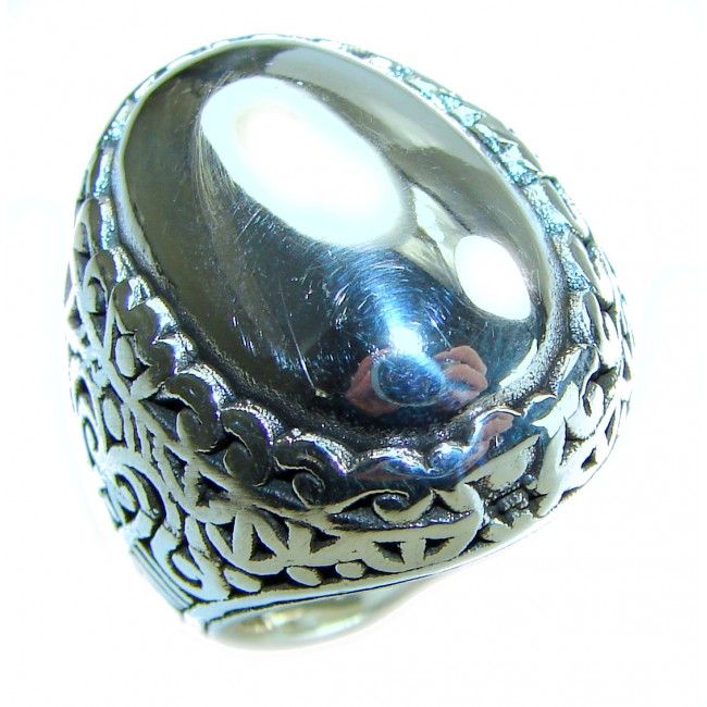 Natural Beauty Italy Made Silver Sterling Silver ring s. 6 3/4