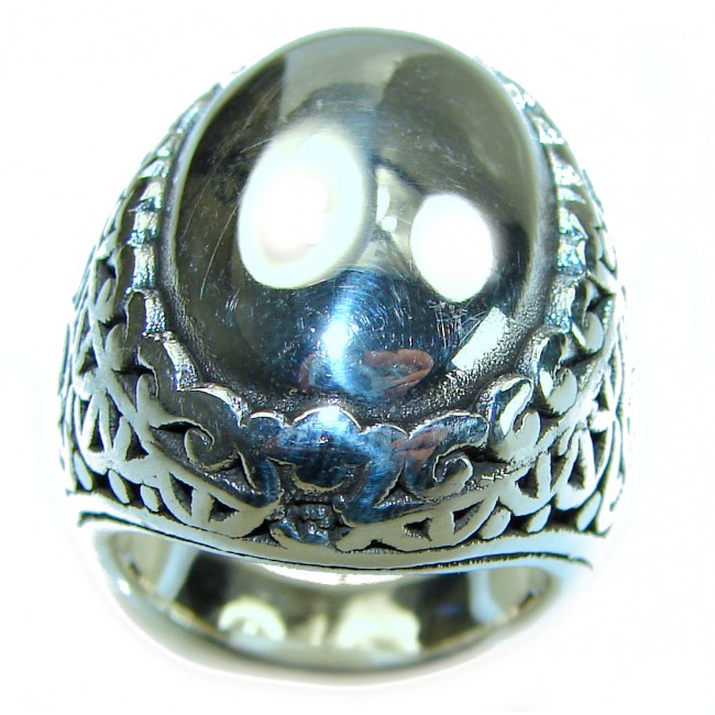 Natural Beauty Italy Made Silver Sterling Silver ring s. 6 3/4