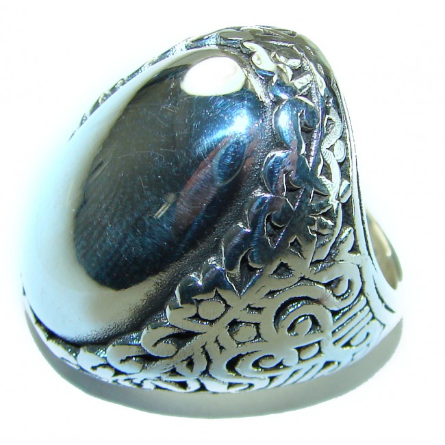 Natural Beauty Italy Made Silver Sterling Silver ring s. 6 3/4