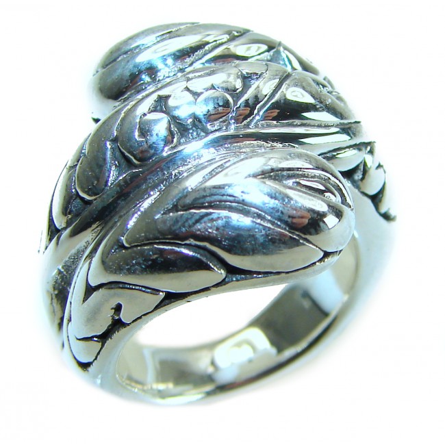 Natural Beauty Italy Made Silver Sterling Silver ring s. 7