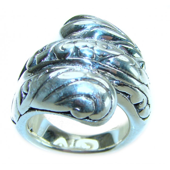 Natural Beauty Italy Made Silver Sterling Silver ring s. 7