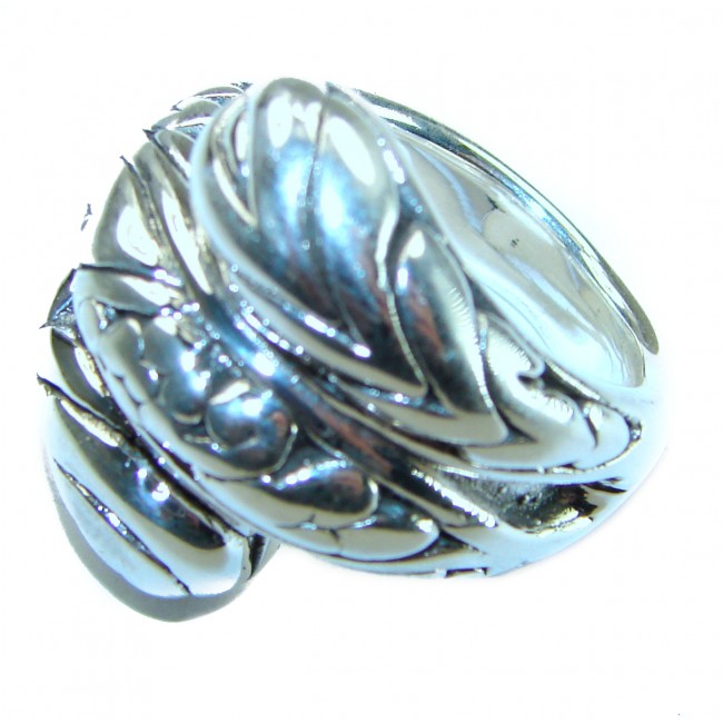 Natural Beauty Italy Made Silver Sterling Silver ring s. 7