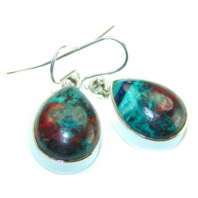 Natural Sonora Jasper .925 Sterling Silver handcrafted Earrings