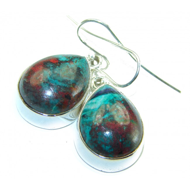 Natural Sonora Jasper .925 Sterling Silver handcrafted Earrings