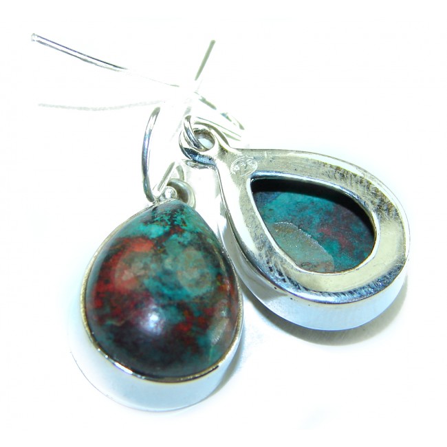 Natural Sonora Jasper .925 Sterling Silver handcrafted Earrings