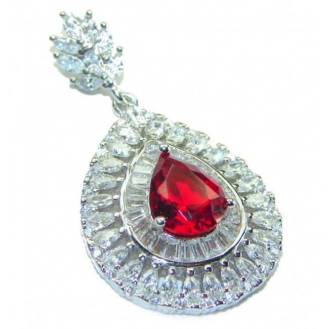 Excellent quality 3.6 Ruby .925 Sterling Silver handmade Pendant