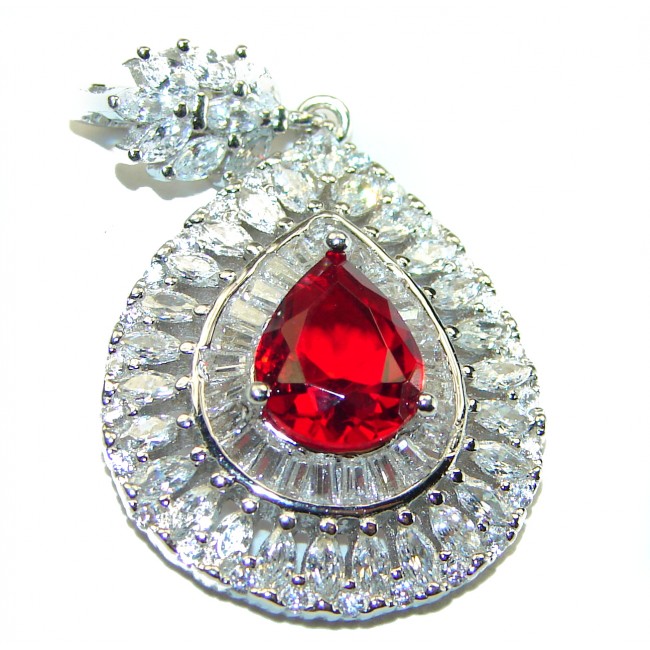 Excellent quality 3.6 Ruby .925 Sterling Silver handmade Pendant